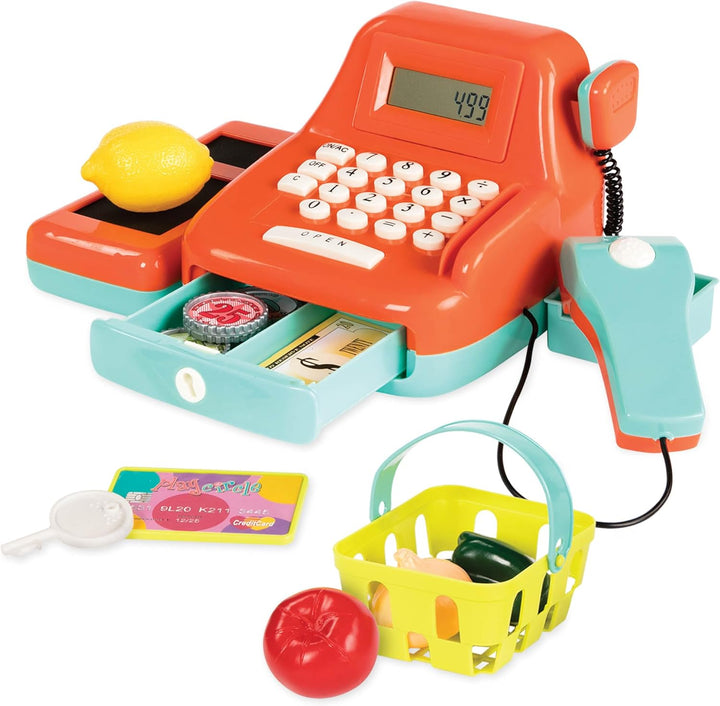 Battat Spielkasse Kinder mit Scanner und Sound, Kasse Spielzeug, Spielzeugkasse, elektronische Super