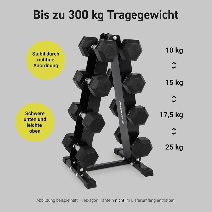 Kurzhantel Rack mit 300kg Belastbarkeit Hantelständer
