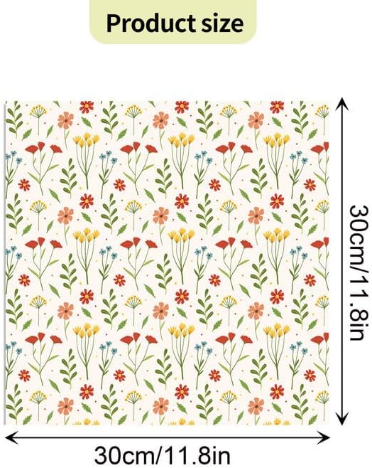 Blumenmuster Scrapbook Papier, 24 Blatt/12 Designs Doppelseitiges Bastelpapier, Frühlingsblume Karte