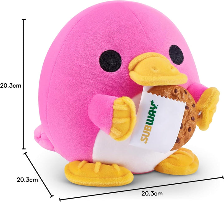 Snackles, Series 2, Platypus (Subway, Cookie), Plush Toy, Cuddly Squishy Comfort Plush with License