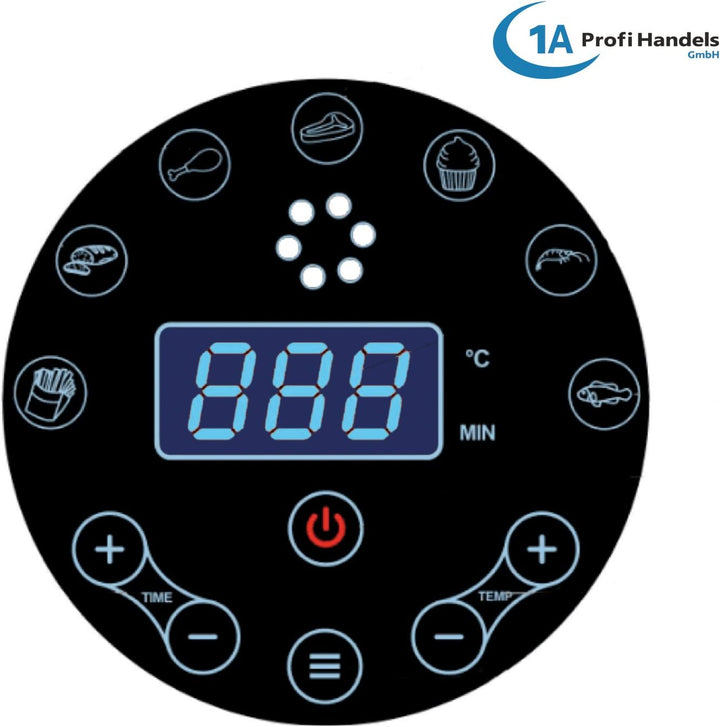 FRITTEUSE OHNE FETT HEISSLUFT-FRITTEUSE DIGITAL MULTI FRITTEUSE HEISSLUFT ECO-AIR-PROFI DC-1400W-1 w