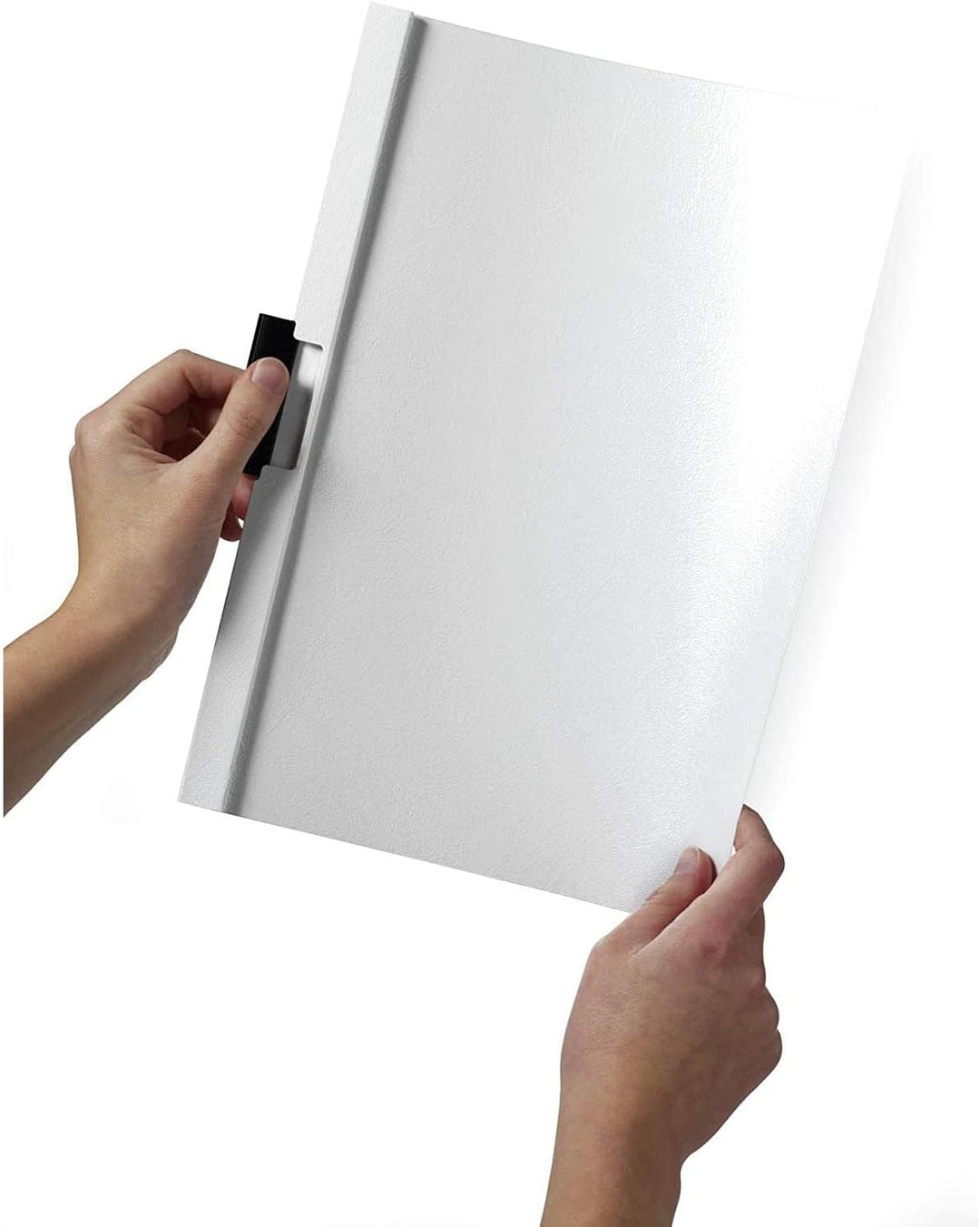 Durable Klemm-Mappe Duraclip 30 Plus, Hartfolie, bis 30 Blatt A4, weiss, 25er Packung, 221302