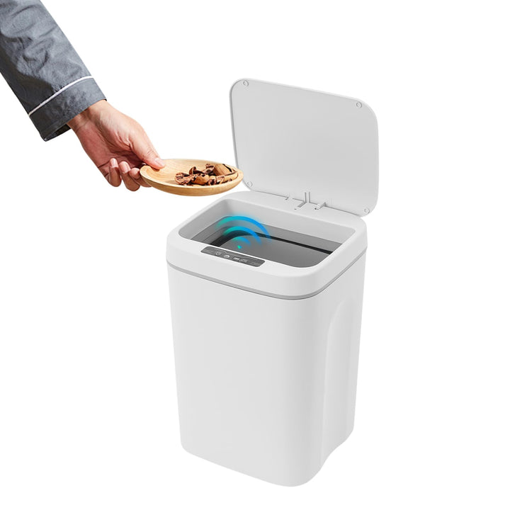 Automatischer Sensor Mülleimer 16L, Abfalleimer mit Deckel, Küchenabfalleimer Badmülleimer für Büro