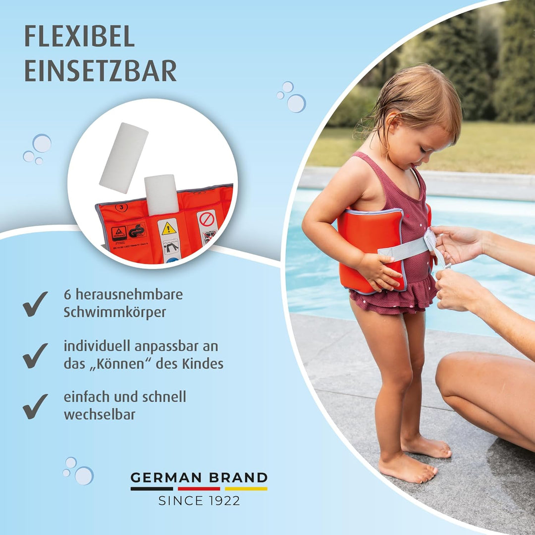 reer myswimbuddy Schwimmgürtel | Schwimmhilfe für Kinder und Kleinkinder | Individuell anpassbar | S