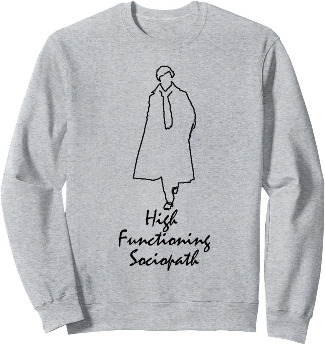 Sherlock Holmes Quotes 221B Baker St. British Detective Sweatshirt