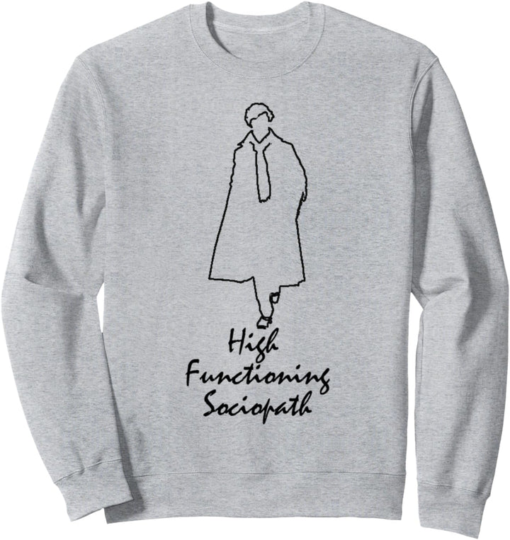 Sherlock Holmes Quotes 221B Baker St. British Detective Sweatshirt