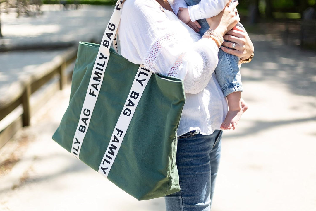 CHILDHOME, Family Bag, Wickeltasche, Reise-/Wochenendtasche, grosses Fassungsvermögen, abnehmbare Ta