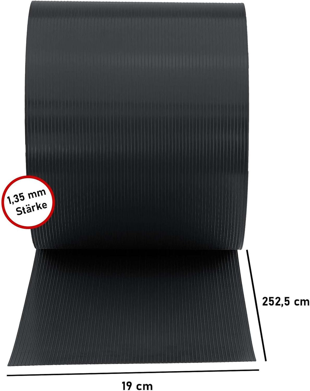 Zaunrebell - Sichtschutzstreifen aus PP - 252x19 cm für Doppelstabmattenzaun, Gittermattenzaun - Mad
