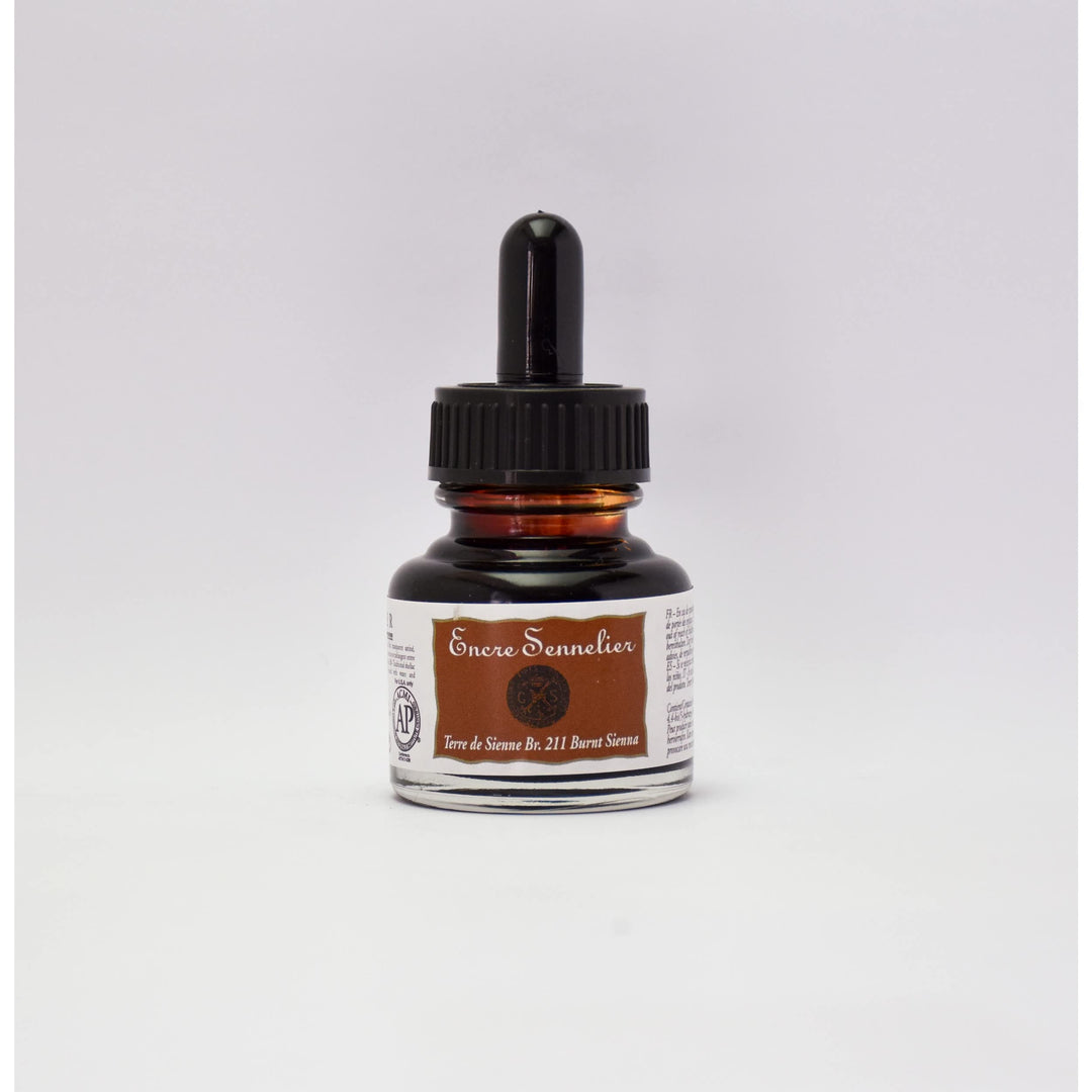 SENNELIER ENCRE 30ML TERRE DE SIENNE BRU
