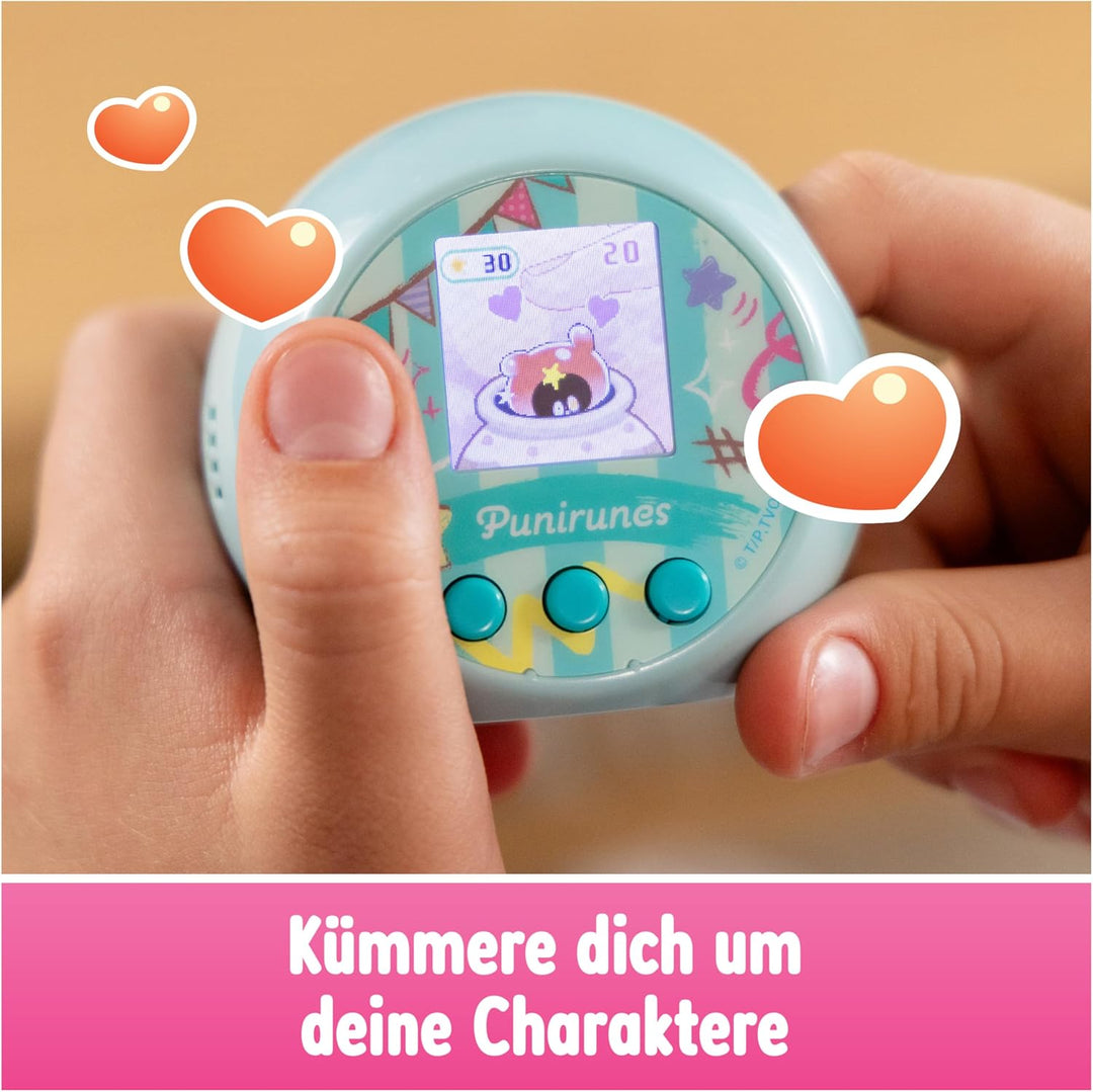 Punirunes - Interaktives digitales Spielzeug mit LED Display und 55 Charakteren, die auf Bewegung mi