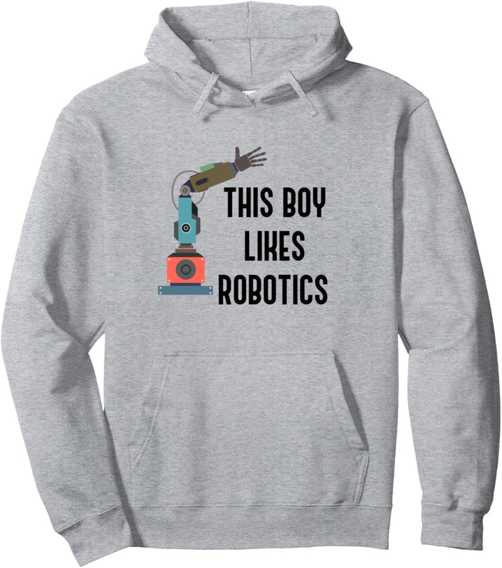 Junge mag Roboter Niedliche Robotik Technik Pullover Hoodie