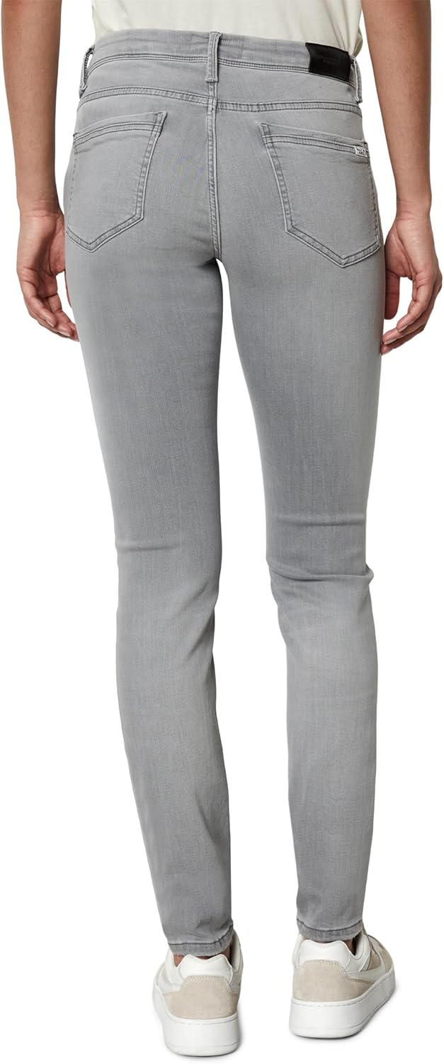 Marc O'Polo Denim Damen Jeanshose mit Stretch-Anteil Slim Fit 25W / 30L Light Grey_multi_05, 25W / 3