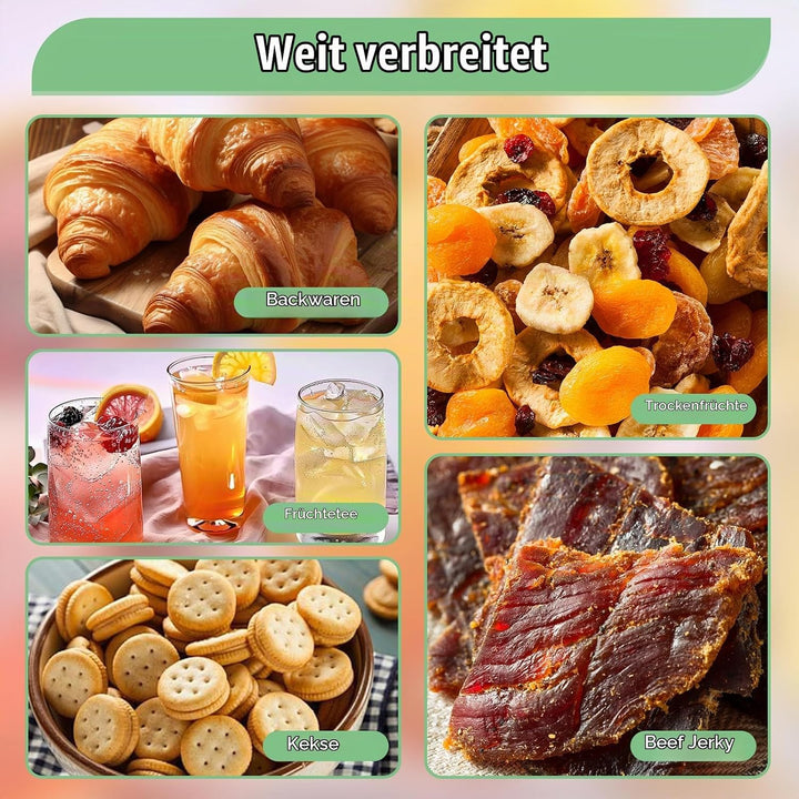 12 Stück Dörrfolie für Dörrautomat, 37x29cm Wiederverwendbar Dörrfolie aus Silikon, Antihaft Dampfma