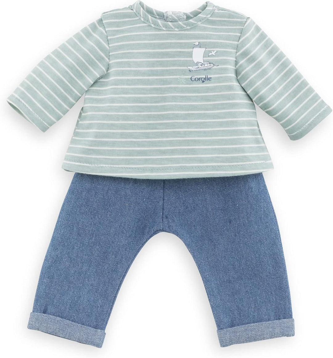 Corolle Hose und Top, Loire, Puppenzubehör, Puppenkleidung, für alle 36cm Babypuppen, ab 2 Jahre
