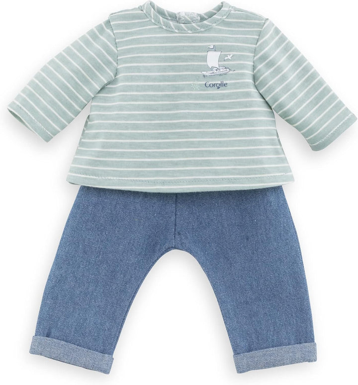 Corolle Hose und Top, Loire, Puppenzubehör, Puppenkleidung, für alle 36cm Babypuppen, ab 2 Jahre
