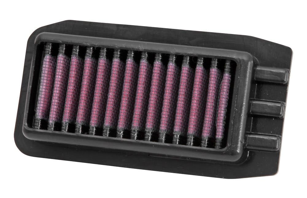 K&N YA-2509 Motorrad Luftfilter, Rot