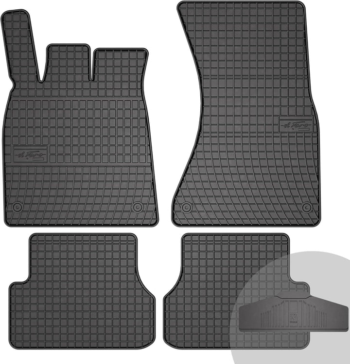 FROGUM EL Toro Gummimatten Ganzjähriges-Set von Autofussmatte Auto Fussmatten für Audi A3 8P 2003-20