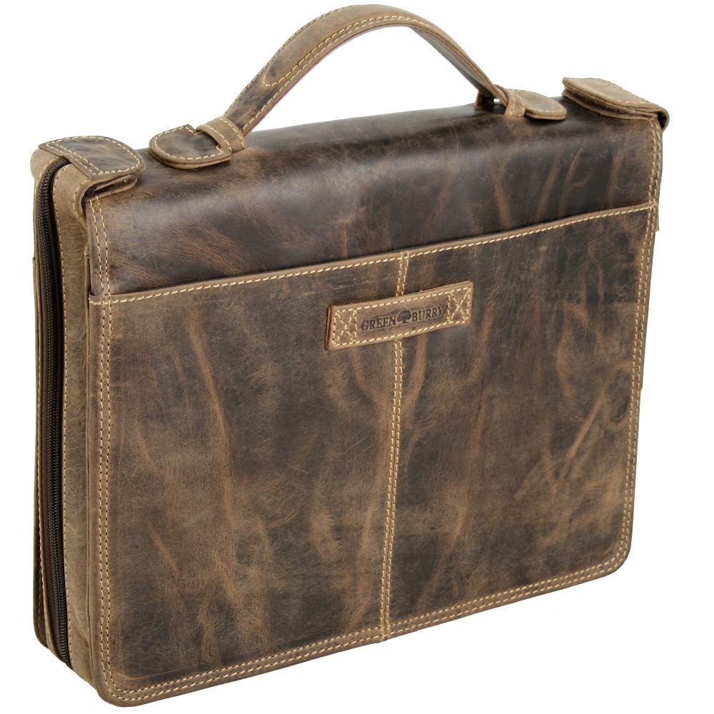 Greenburry Vintage Mappe Leder 34 cm