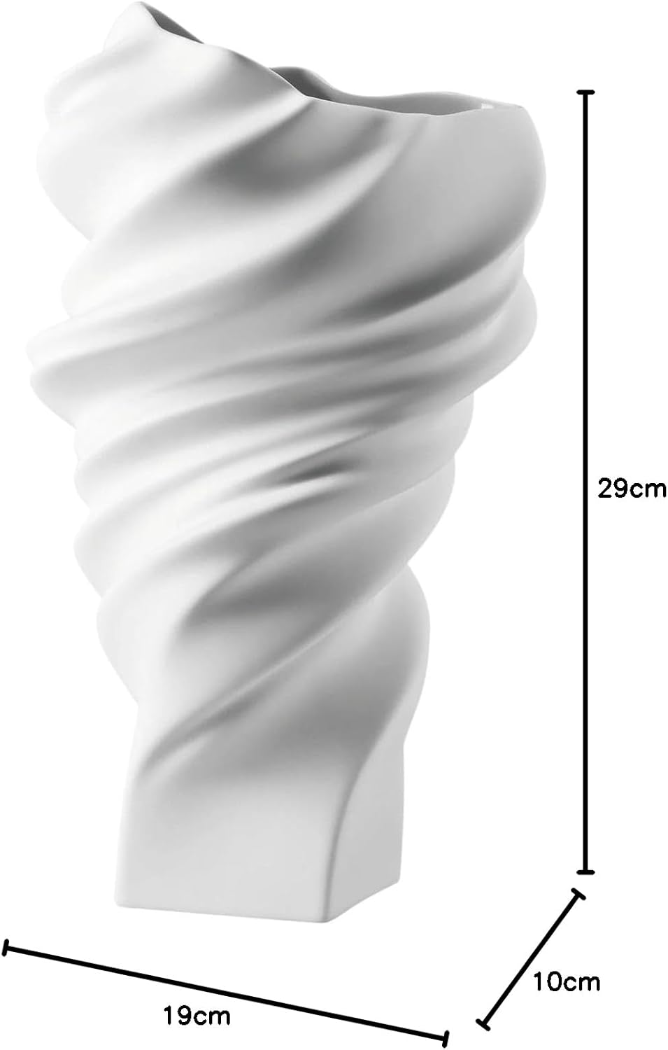 Rosenthal Squall Weiss Matt Vase 32 cm