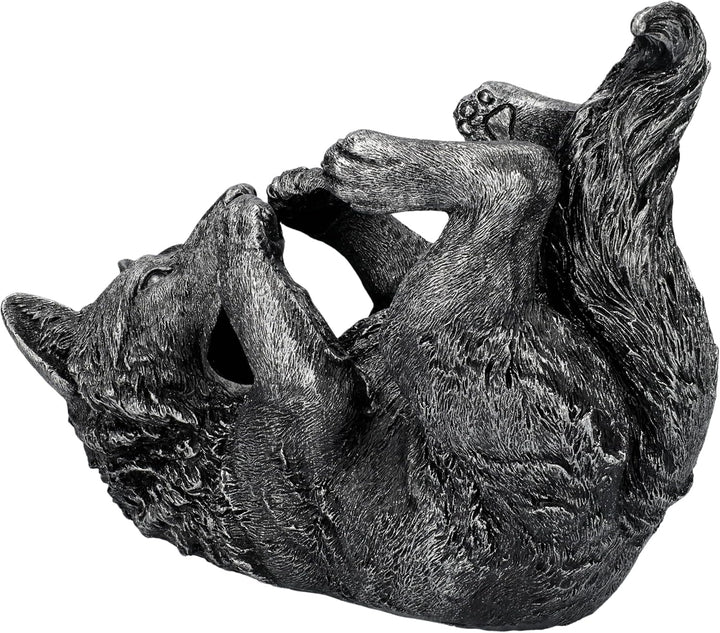 Flaschenhalter Wolf Figur 22,5 cm - Weinhalter Wolfsfigur Deko Statue