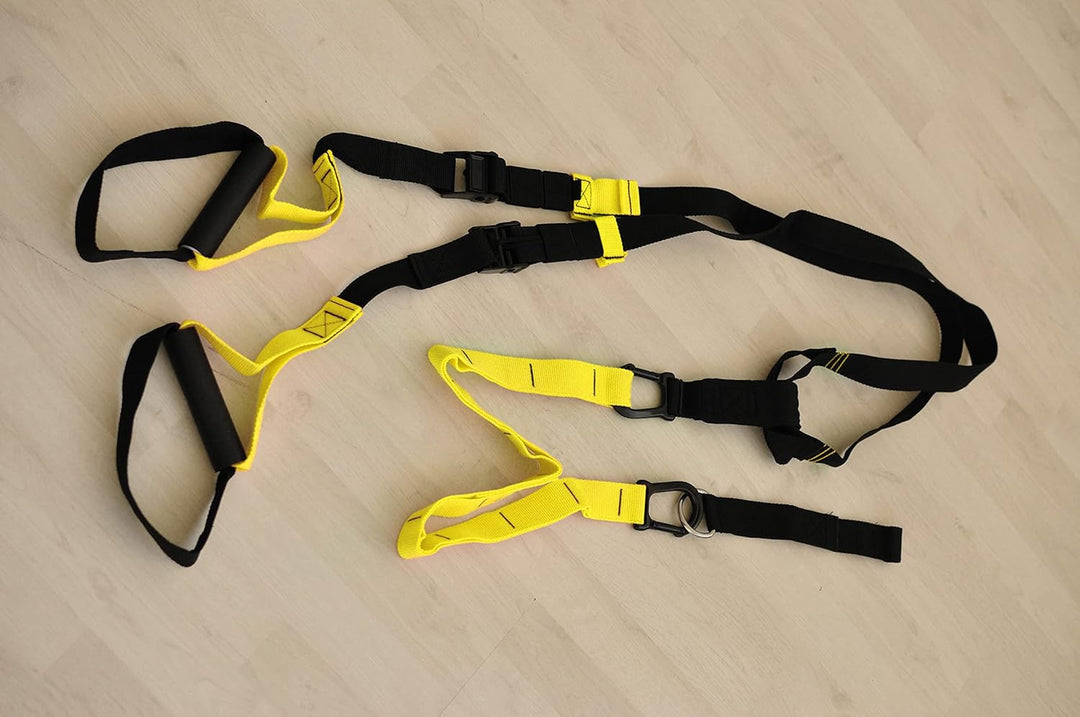 POWERSHOT Schlingentrainer - Sling Trainer mit Türverankerungen - Home Fitness! Fitness-Bauchgurt/ST