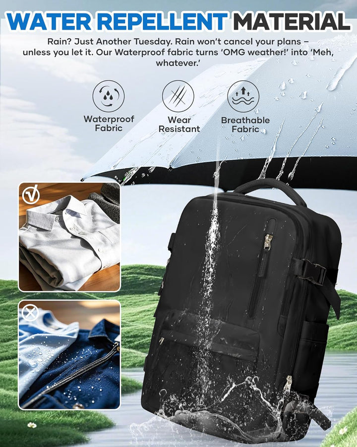 BJLFS Vakuum Rucksack 40×30×20 Handgepäck Rucksack 40x20x25 für Ryanair Wizzair Reiserucksack Damen