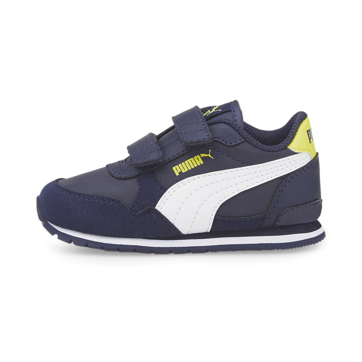 PUMA Unisex Baby St Runner V3 Nl V Inf Sneaker 21 EU Peacoat Lemon Sherbert, 21 EU Peacoat Lemon She