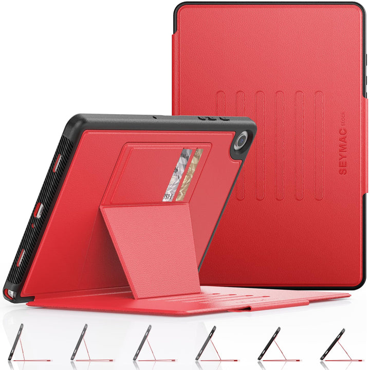 SEYMAC stock Hülle für Samsung Galaxy Tab A9 Plus/ A9+ 11 Zoll, Stossfeste Hülle mit [Mehreren Winke