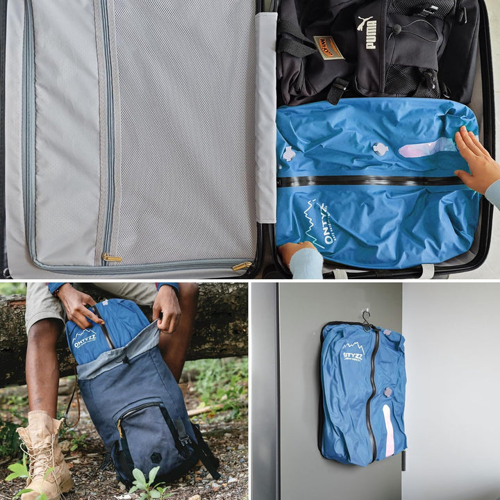 Vakuumbeutel für Kleidung Wiederverwendbar TPU Vakuumierbeutel mit Luftdichtem Ventil Reise Nylon Or