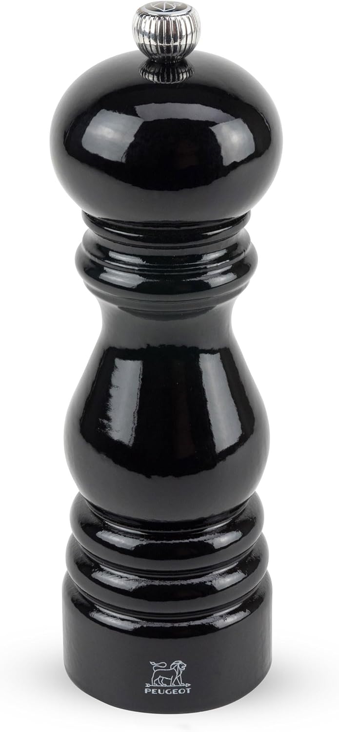 Peugeot Paris Antique Moulin à sel manuel en bois de hêtre patiné, Réglage mouture classique, Couleu