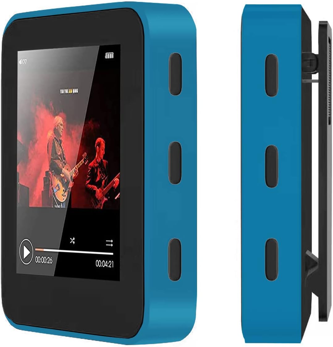 Hotechs MP3-Player/MP4-Player, MP3-Player mit 32 GB Speicherkarte, schlankes Design, digitales LCD-D