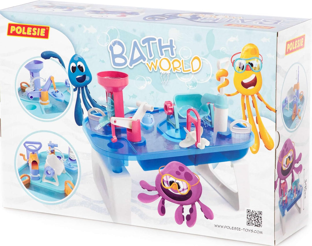 Wader Bath World 6 Badewelt Waterfun Wasserspielzeug Badespielzeug Blau, Blau