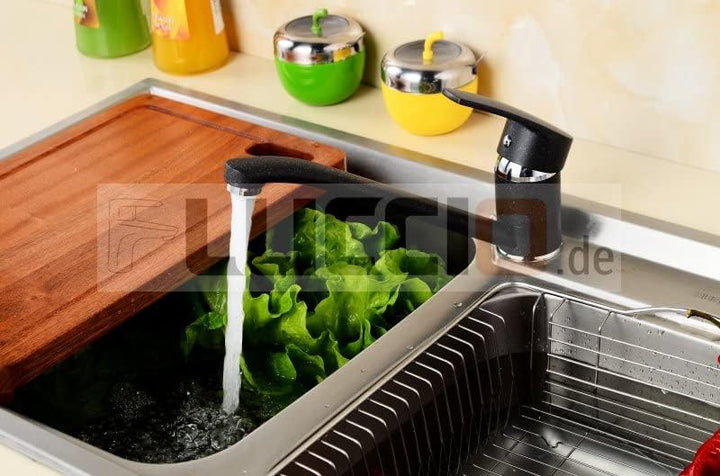 Küchenarmatur Granit Schwarz Armatur Küche Spülenarmatur, Schwarz