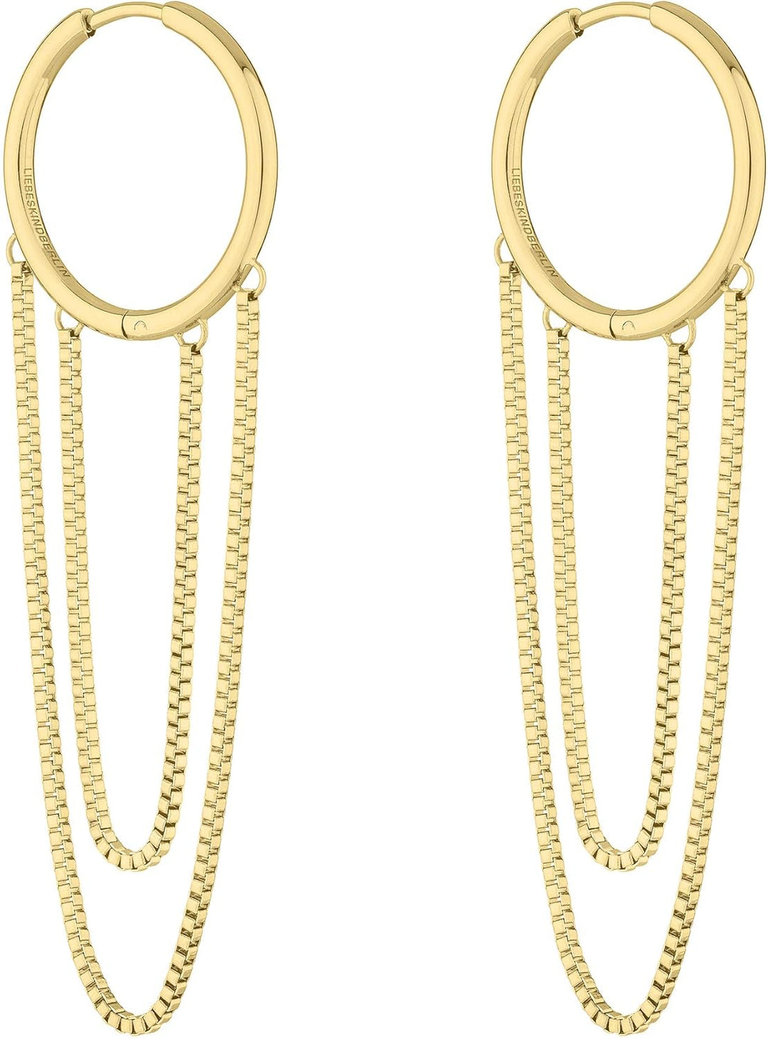 LIEBESKIND BERLIN Creole (Silber) LJ-0455-E-65 Gold Rund Kette, Gold Rund Kette