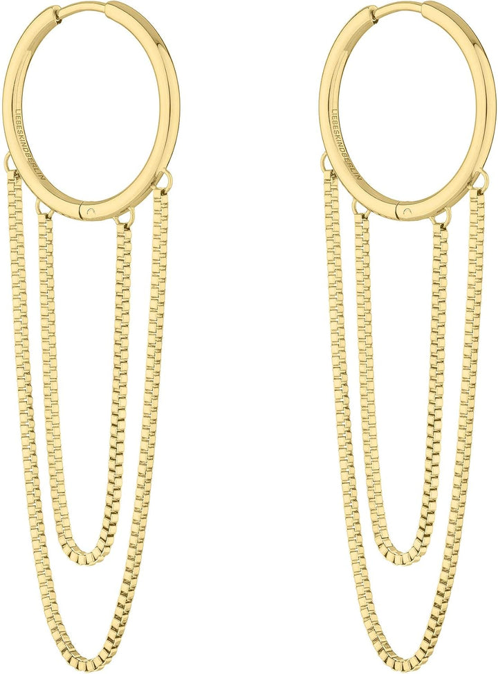 LIEBESKIND BERLIN Creole (Silber) LJ-0455-E-65 Gold Rund Kette, Gold Rund Kette