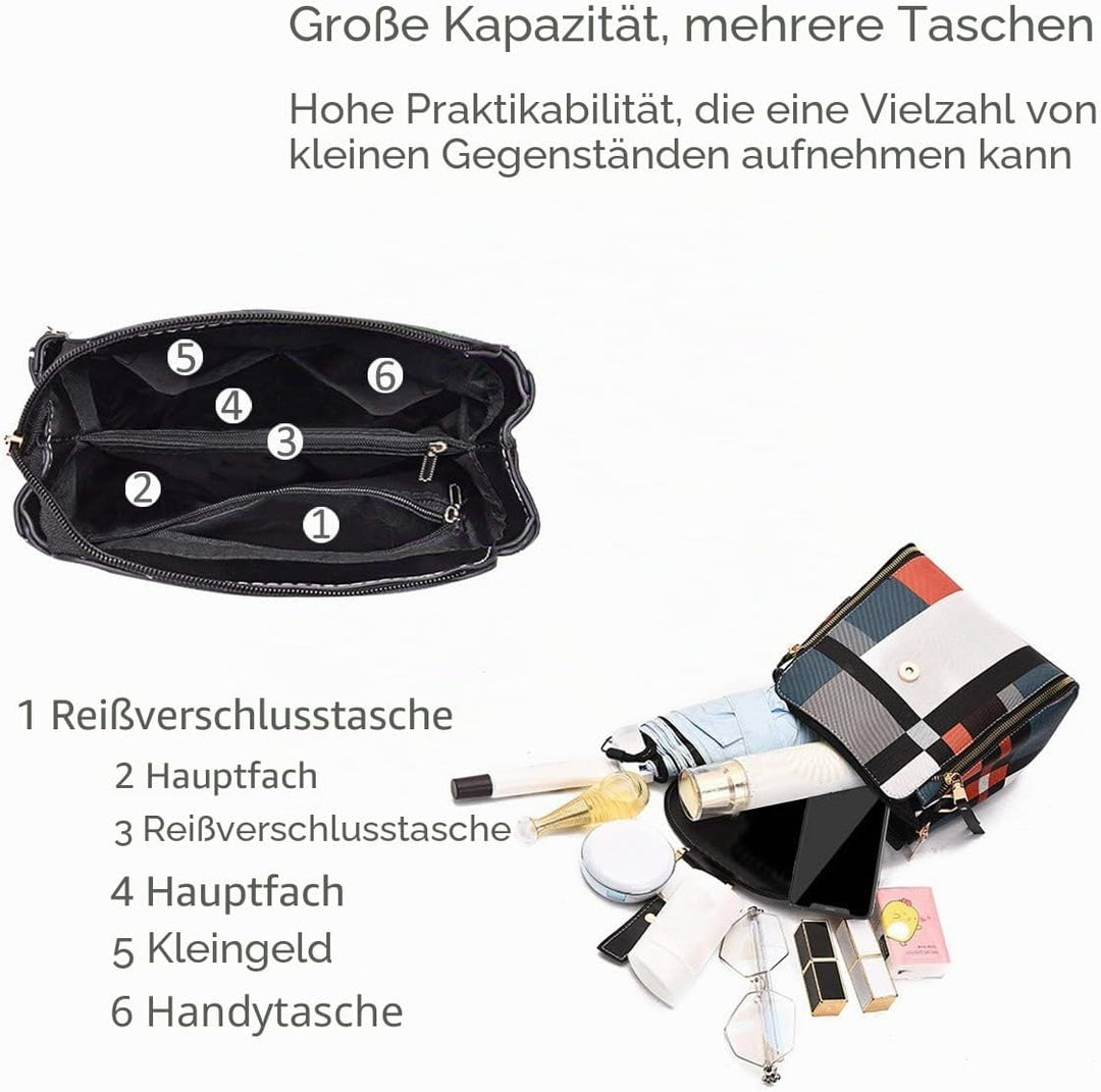 NICOLE&DORIS Damen Rucksack Kleiner Rucksack Umhängetasche Handtaschen Rucksack für Damen Leder Ruck