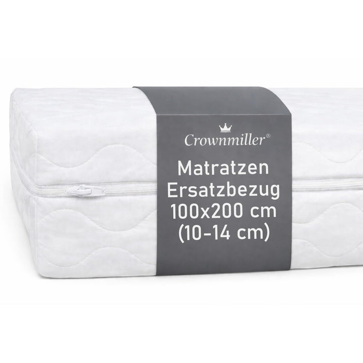 Crownmiller Microfaser Matratzenersatzbezug, Matratzenbezug 100x200 cm für Matratzen von 10 bis 15 c