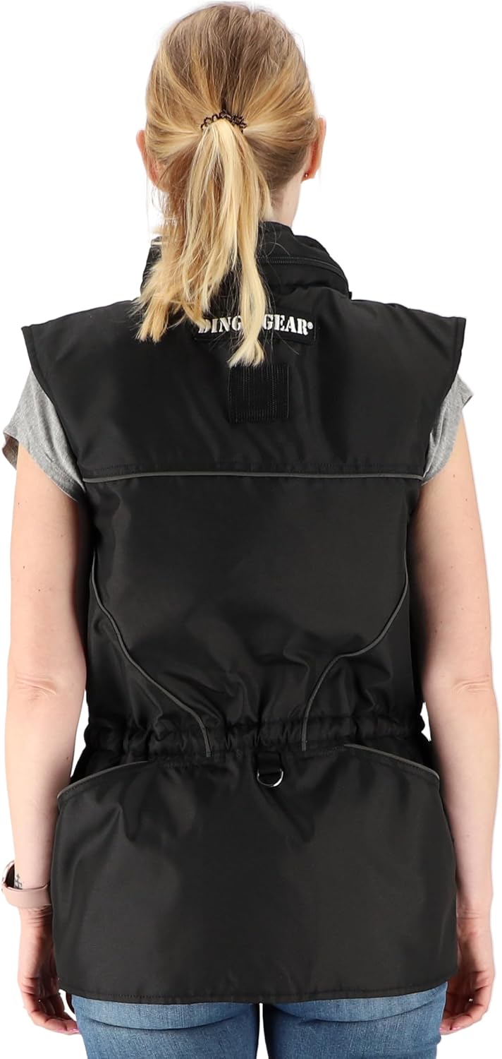 DINGO GEAR All-season Training Vest with a Hood Schwarz 3 - L grosse, Schwarz 3 - L grosse