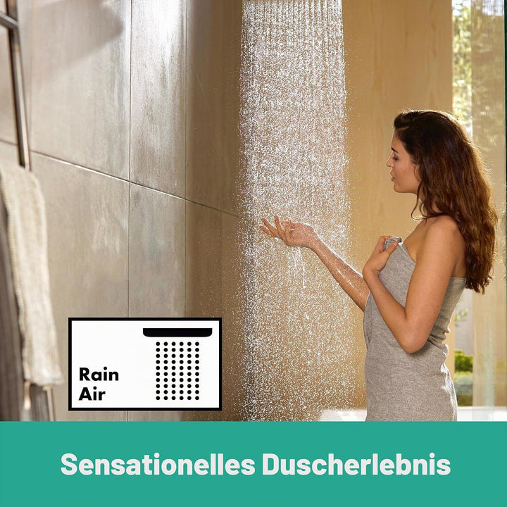 hansgrohe Duschsystem Croma Select S 280 Regendusche (Kopfbrause, Duschkopf, Duschstange, Thermostat