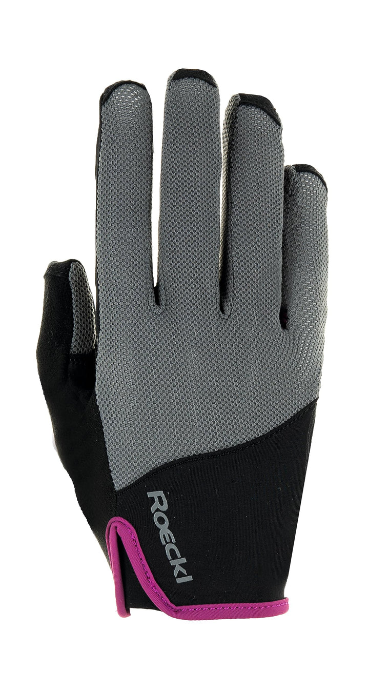 Roeckl Sports Reithandschuh Lynn, Ladies Sommer Handschuh, 2 Farben, Grösse 6-8.5 6 Anthrazit, 6 Ant
