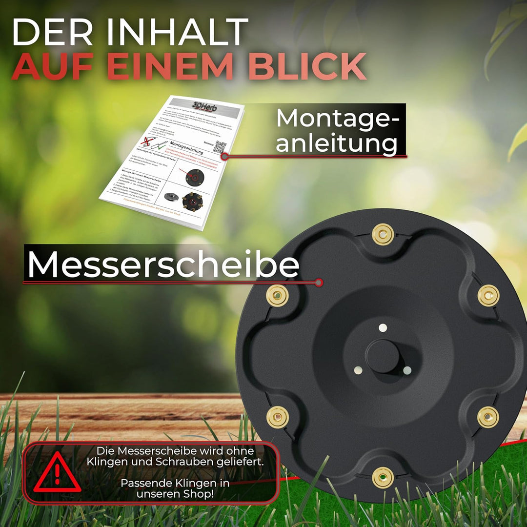 6er Messerscheibe kompatibel mit Segway Navimow Mähroboter i105E, i108E & i110n - Premium Mähteller