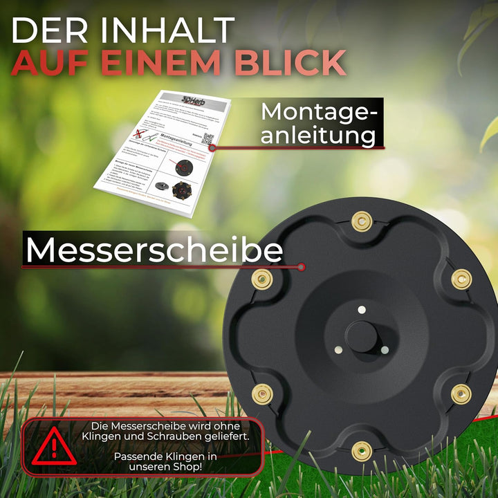 6er Messerscheibe kompatibel mit Segway Navimow Mähroboter i105E, i108E & i110n - Premium Mähteller