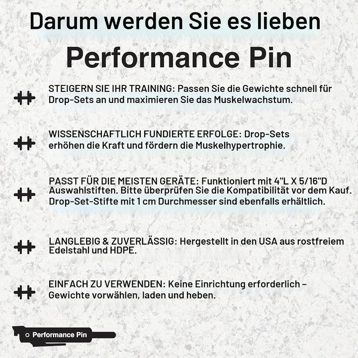 High Performance Gewicht Stack Pin