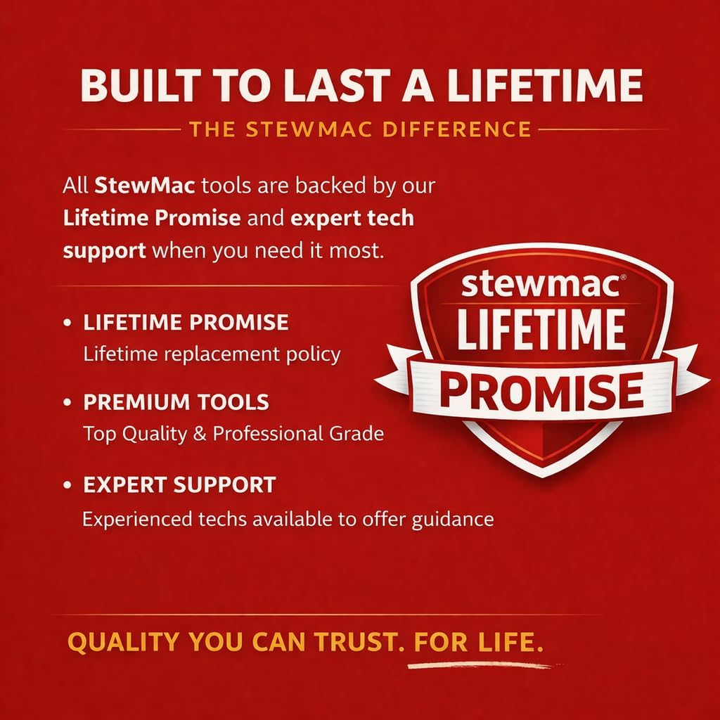 StewMac Safe-T-Hobel – Bohrmaschine zum Präzisionsverdicken – 2-3/10.2 cm Schnittbreite – HSS-Fräser