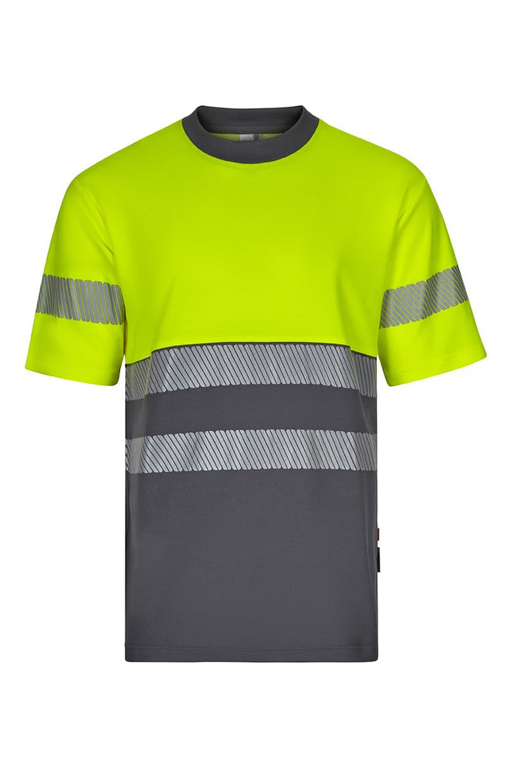 VELILLA Unisex Velilla 305509 T-Shirt mit hoher Sichtbarkeit (1er Pack) L Grau und Neongelb, L Grau