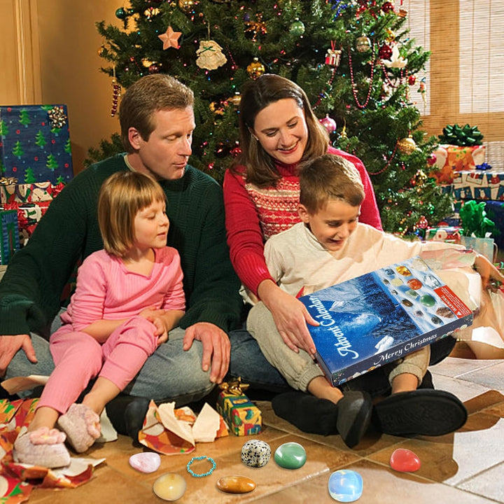Aitsite Adventskalender 2025 Kinder, 24 Tage Adventskalender Cystals, AdventskalenderEdelsteine Erwa