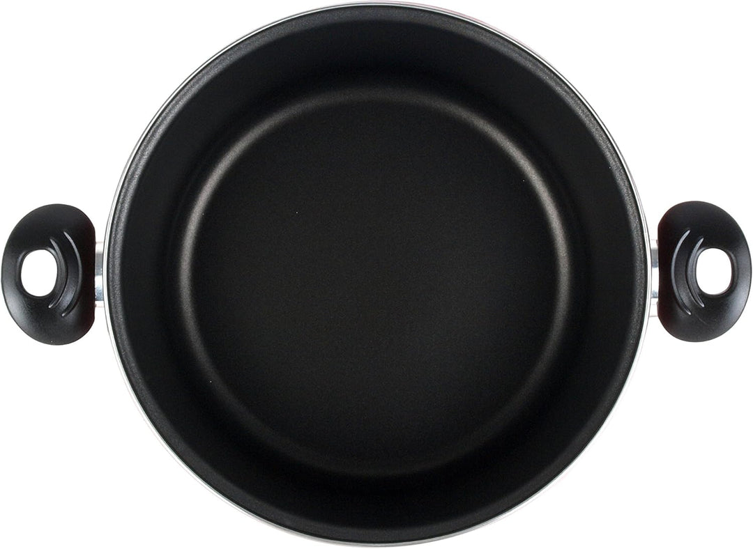 Magefesa Topf, 9,000,000 g Fassungsvermögen, Emailliertem Finish, Rot, mit Deckel, Durchmesser 20 cm