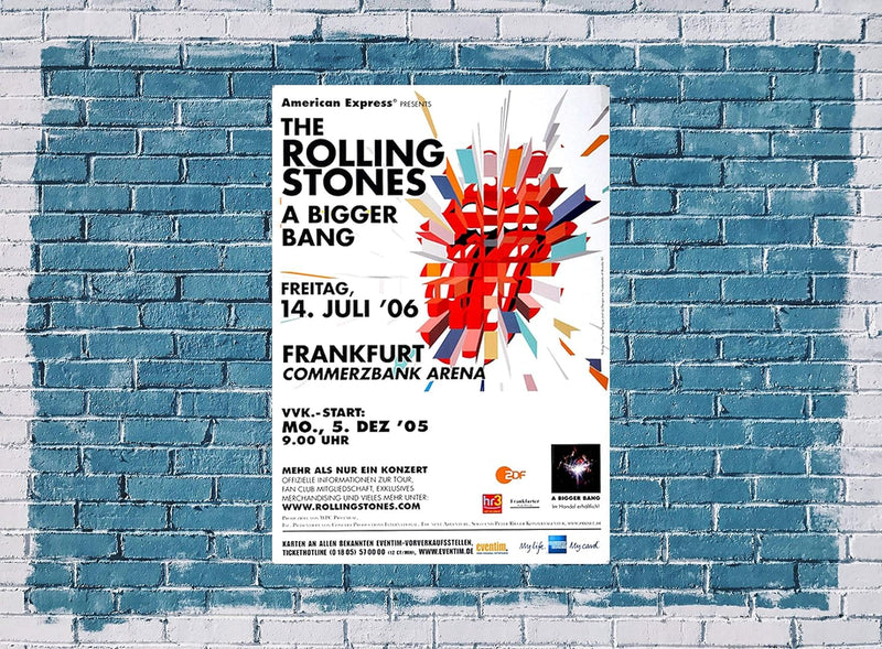 The Rolling Stones - A Bigger Bang, Frankfurt 2006 » Konzertplakat/Premium Poster | Live Konzert Ver