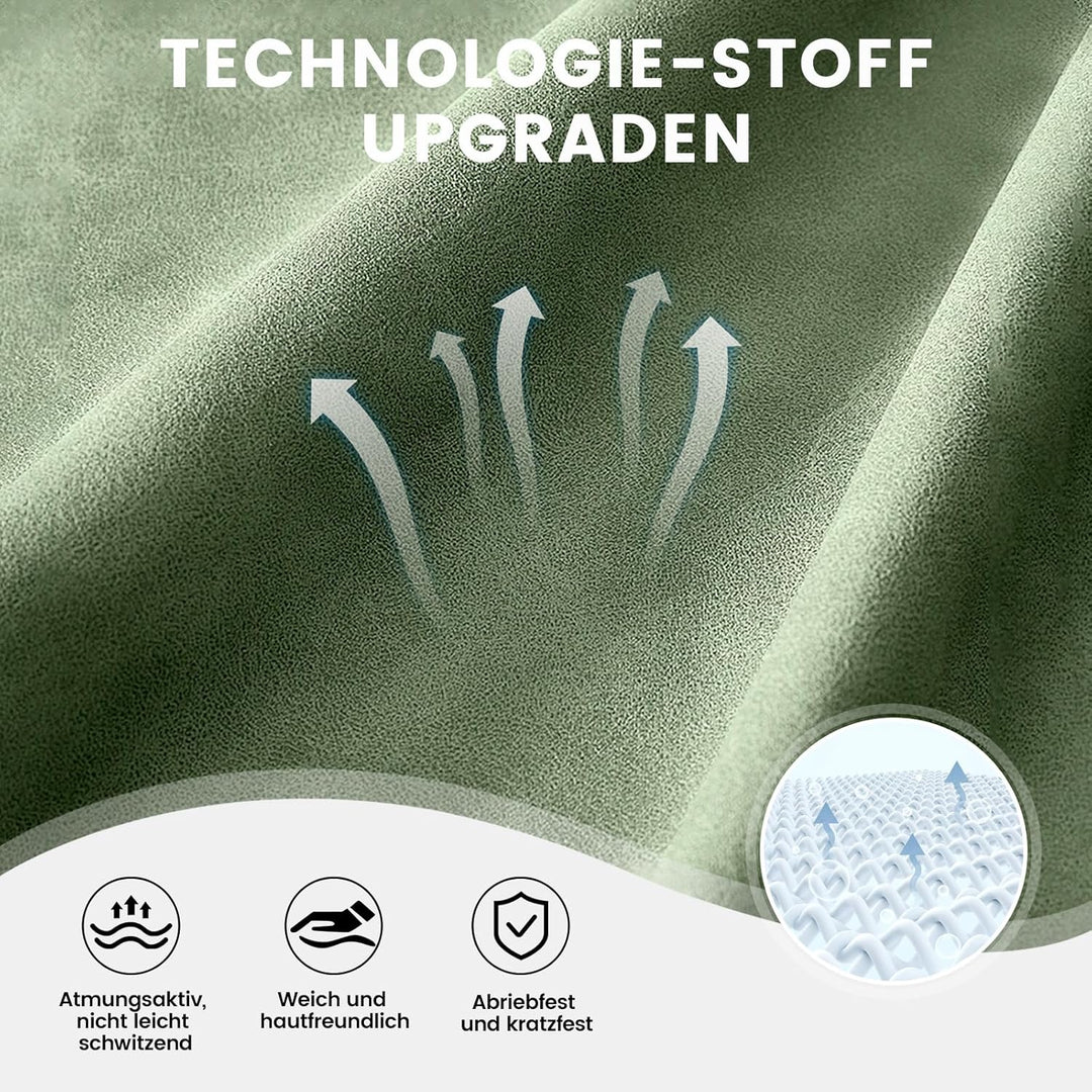 GTPLAYER Gaming Stuhl Stoff, Gaming Sessel mit Taschenfederkissen, ergonomischer Drehstuhl, Gamer St