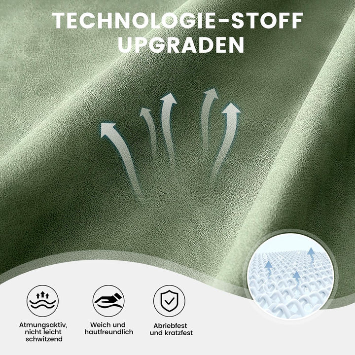 GTPLAYER Gaming Stuhl Stoff, Gaming Sessel mit Taschenfederkissen, ergonomischer Drehstuhl, Gamer St